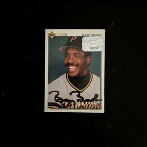 1992 Upper Deck #134 Barry Bonds Signed Autographed Baseball Card with Hologram